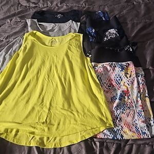 Warrior by Danica Patrick set tank  top and compression leggings XL